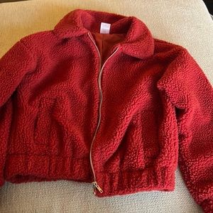 Red woman’s jacket